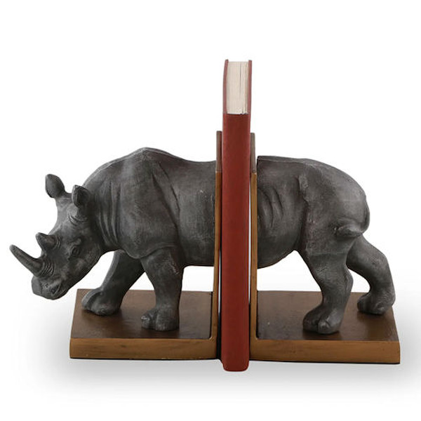 Bookends South African Rhino holder Sculpture exotic animal statues